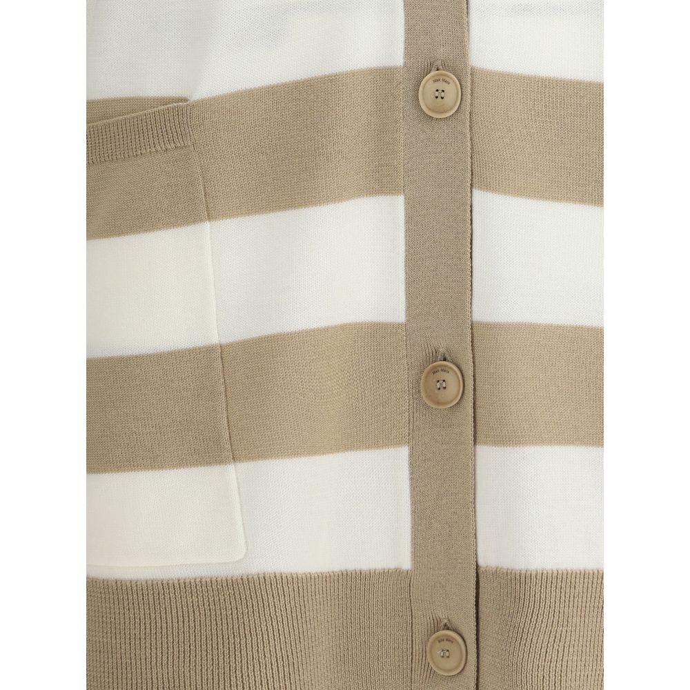 Max Mara wool cardigan made of fleece in multicolor