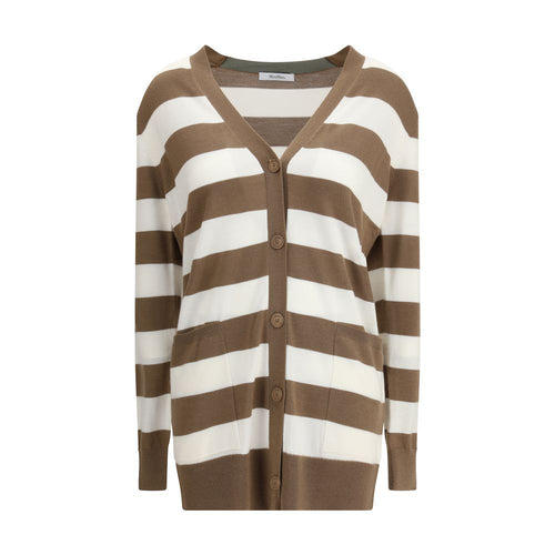 Max Mara Brown Wool Fleece Cardigan