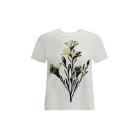 Max Mara Weißes Baumwoll-T-Shirt
