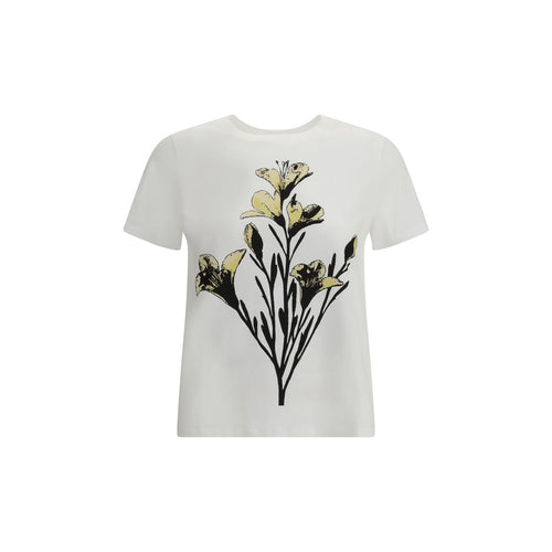 Max Mara Weißes Baumwoll-T-Shirt