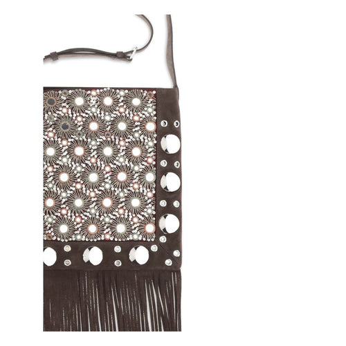 Valentino Garavani Braune Leder-Umhängetasche