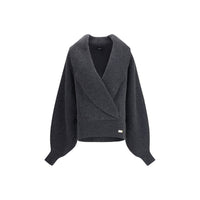 Balmain Grauer Woll-Sweatshirt