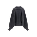 Balmain Grauer Woll-Sweatshirt