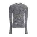 Ganni Schwarzes Viskose-Poloshirt