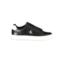 Calvin Klein Schwarzes Leder Herren Sneaker
