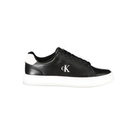 Calvin Klein Schwarzes Leder Herren Sneaker