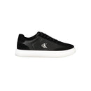 Calvin Klein Schwarzes Leder Herren Sneaker