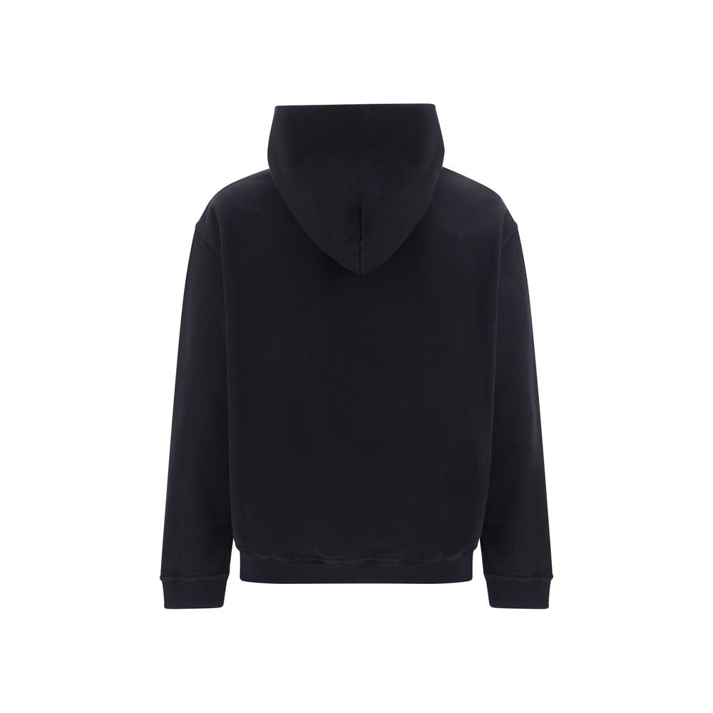 Margiela Baumwoll-Sweatshirt in Schwarz