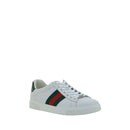 Gucci White Calfskin Bos Taurus Low-Top Sneakers