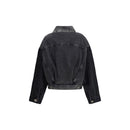 PINKO Graue Baumwoll-Jeansjacke