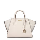 Michael Kors Beigefarbene Lederhandtasche