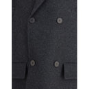 Fendi Wollmantel aus Grauem Fleece