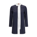 Thom Browne Blaues Freizeitkleid aus Fleece-Wolle