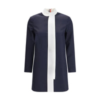 Thom Browne Blaues Freizeitkleid aus Fleece-Wolle