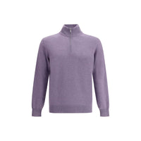 Brunello Cucinelli Lila Kaschmir-Pullover aus reinem Kaschmir