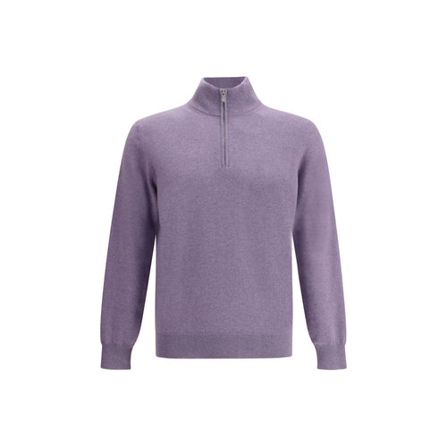 Brunello Cucinelli Lila Kaschmir-Pullover aus reinem Kaschmir