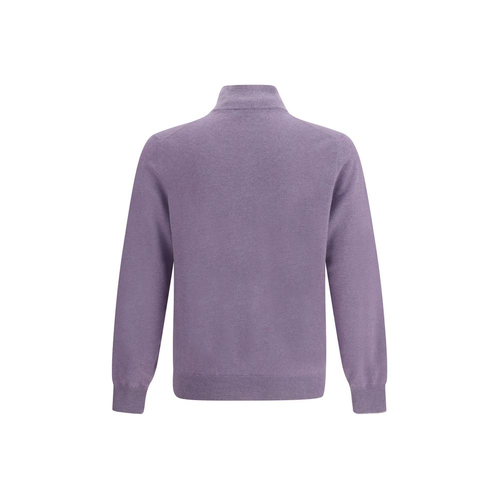 Brunello Cucinelli Lila Kaschmir-Pullover aus reinem Kaschmir