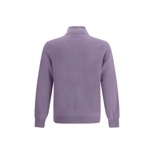 Brunello Cucinelli Lila Kaschmir-Pullover aus reinem Kaschmir