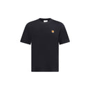 Maison Kitsuné Baumwoll-T-Shirt in Schwarz