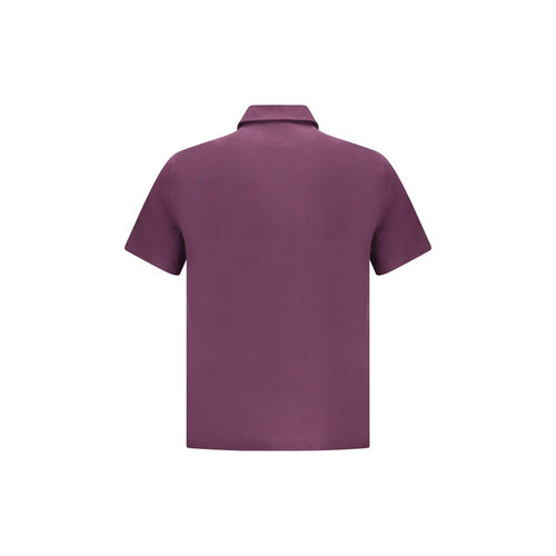 Brunello Cucinelli Baumwoll-Poloshirt in Violett
