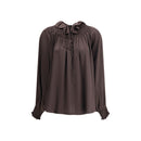 Burberry Braune Seidenbluse