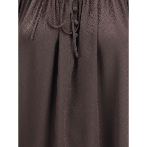 Burberry Braune Seidenbluse