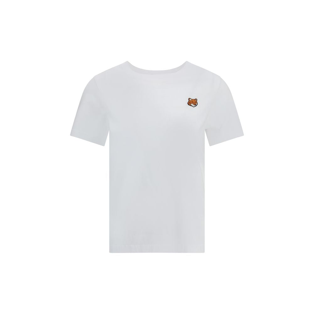 Maison Kitsuné Weißes Baumwoll-T-Shirt