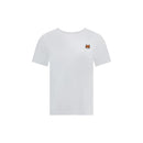 Maison Kitsuné Weißes Baumwoll-T-Shirt