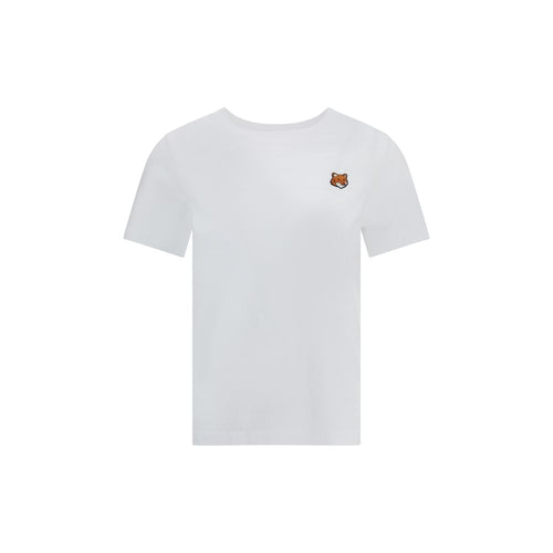 Maison Kitsuné Weißes Baumwoll-T-Shirt