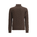 Aragona Cashmere Brauner Kaschmir-Rollkragenpullover