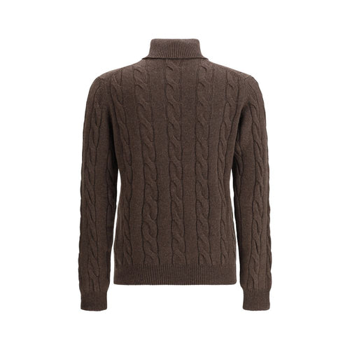 Aragona Cashmere Brauner Kaschmir-Rollkragenpullover