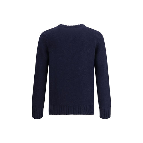 Aragona Cashmere Blauer Merino-Woll-Sweatshirt