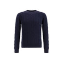 Aragona Cashmere Blauer Kaschmirpullover