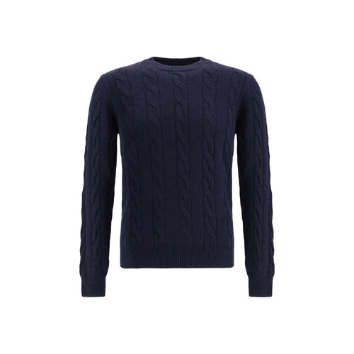 Aragona Cashmere Blauer Kaschmirpullover