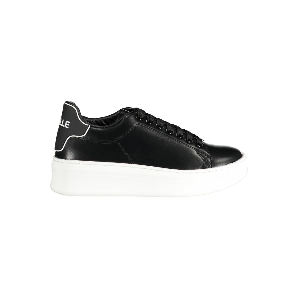 Gaelle Paris Black Polyethylene Sneaker