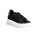 Gaelle Paris Black Polyethylene Sneaker