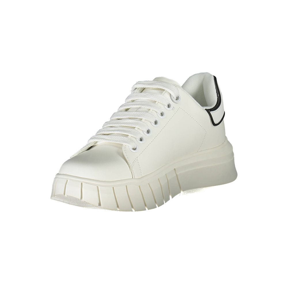 Gaelle Paris White Polyester Sneakers