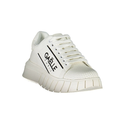 Gaelle Paris White Polyester Sneakers