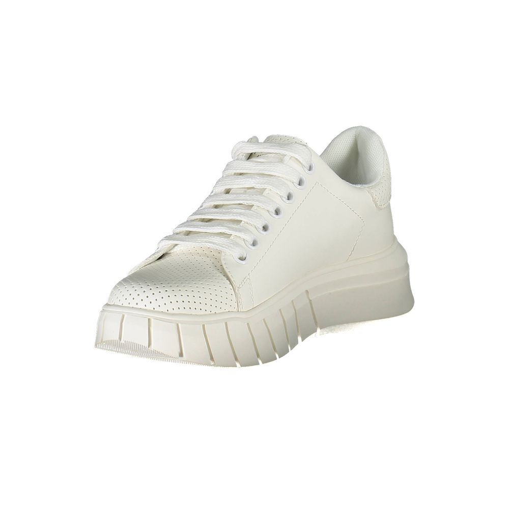 Gaelle Paris White Polyester Sneakers