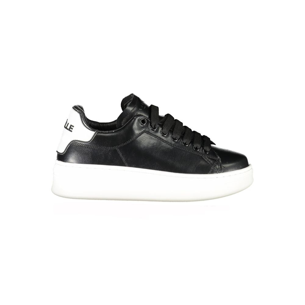 Gaelle Paris Black Polyethylene Sneakers