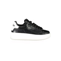 Gaelle Paris Black Polyethylene Sneakers