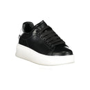 Gaelle Paris Black Polyethylene Sneakers