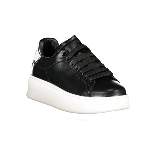 Gaelle Paris Black Polyethylene Sneakers