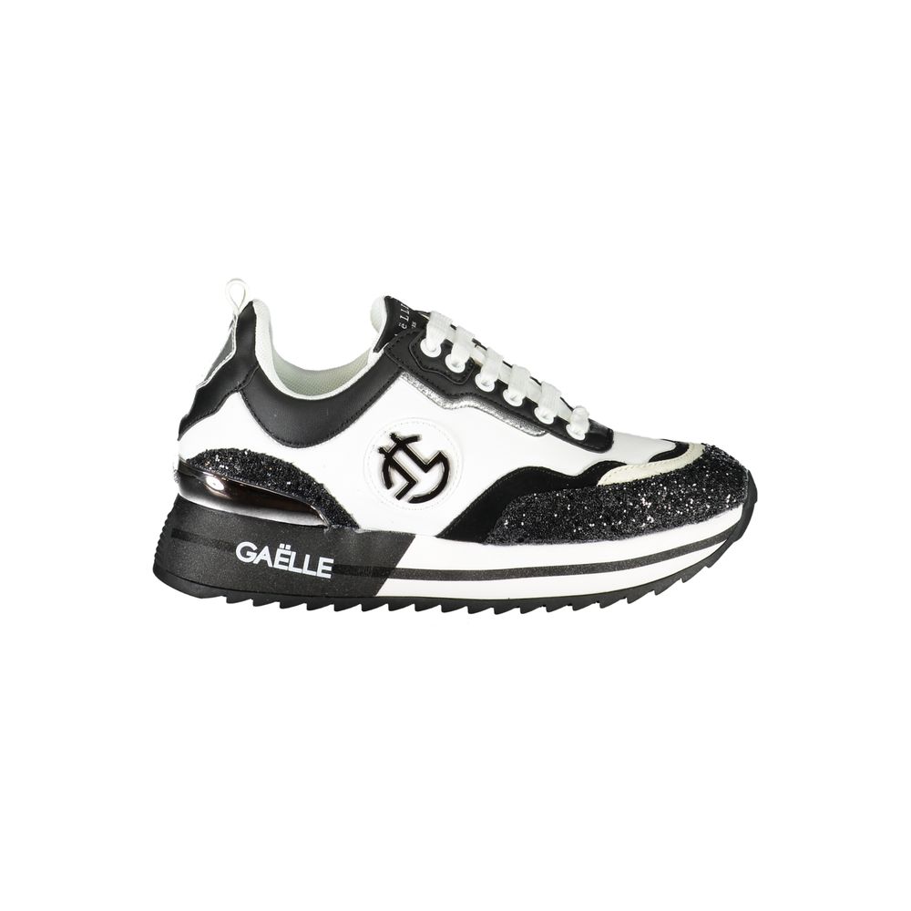 Gaelle Paris Black Polyester Sneakers