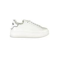 Gaelle Paris White Polyethylene Sneakers