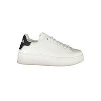 Gaelle Paris White Polyethylene Sneakers