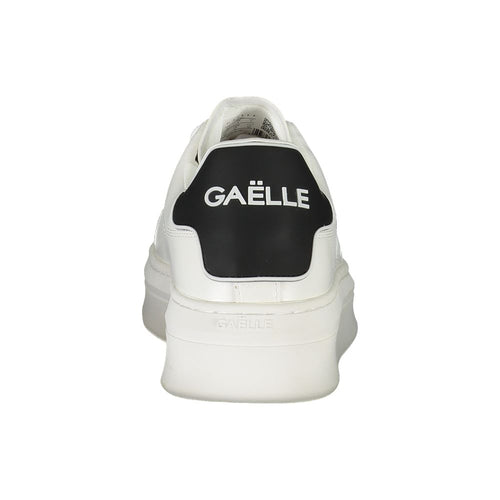 Gaelle Paris White Polyethylene Sneakers