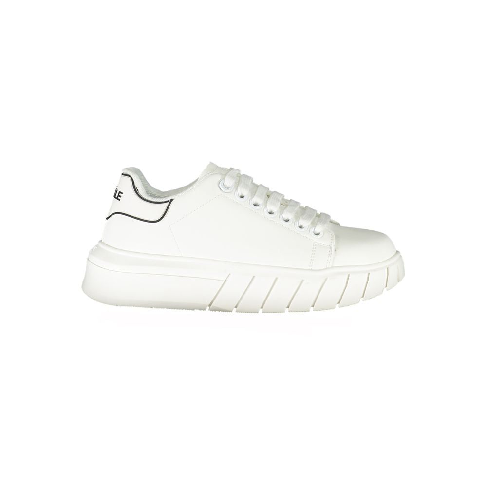 Gaelle Paris White Polyester Sneakers