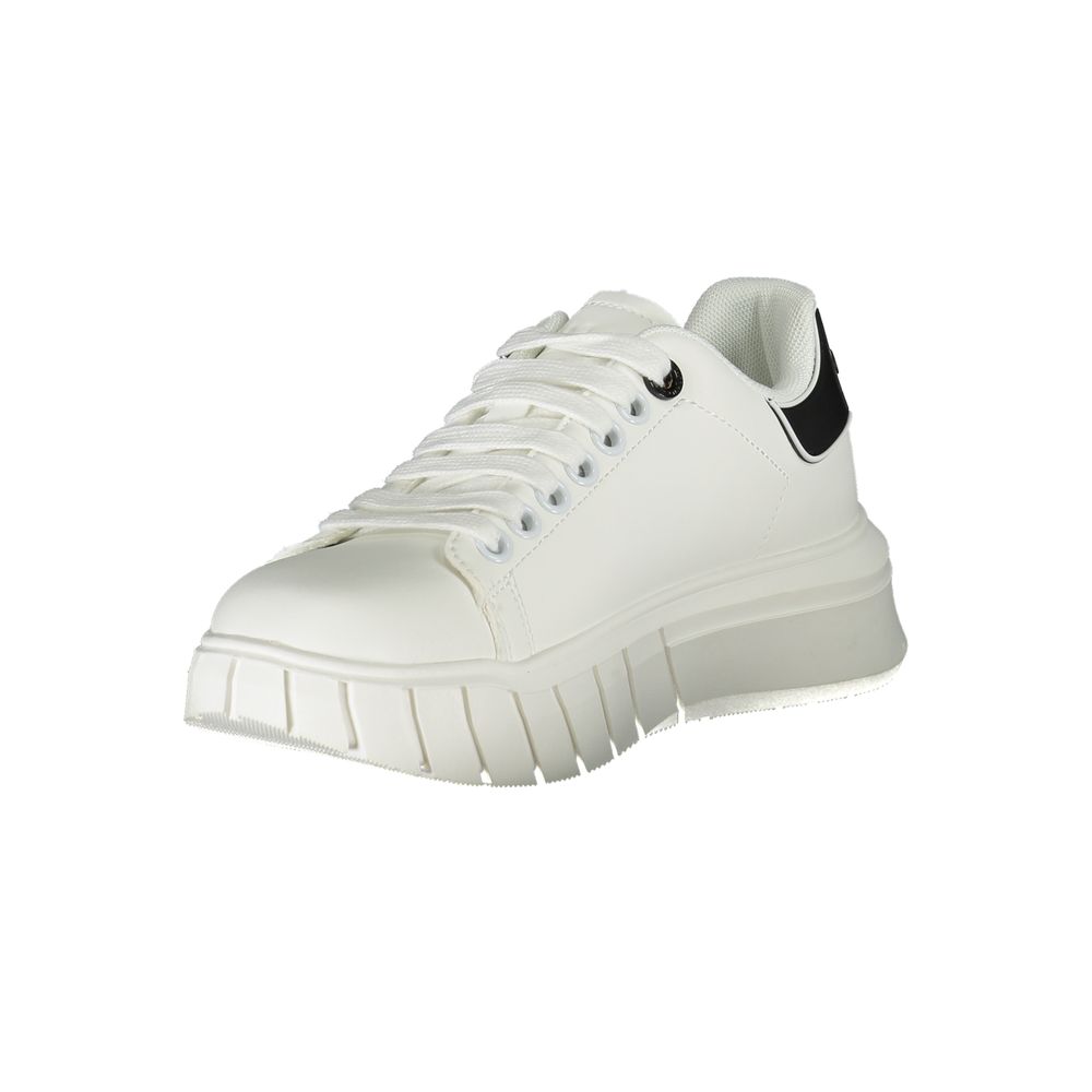 Gaelle Paris White Polyester Sneakers