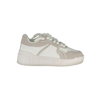 Gaelle Paris White Polyester Sneakers